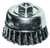 CENTURY DRILL & TOOL CY76023 3 Knotted Wire Cup Brush M10x 1.25M Arbor