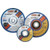 CGW Abrasive CGW35626 Depressed Center Grinding Wheel, T27, 5" x 1/4" x 7/8" Arbor, A24R for Metal, 10,200 RPM