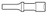 Ajax Tool Works AJXA1637 Pneumatic Bit, Rivet Setter, 1/4" Universal Head, .401 Shank Turn Type, Length 3-1/2"