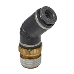 S.U.R. and R Auto Parts SRRAB4230 45° Swivel Male Elbow 1/4 IN Tube X 1/4 IN NPT (2)