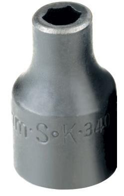 SK Hand Tool SKT34060 34060 1/2-Inch Drive Standard Impact Socket, 10mm