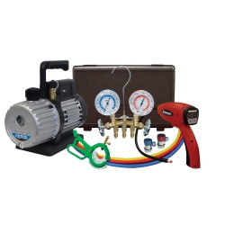Mastercool MSC90062-B-KIT Vacuum Pump (with 5100-R Leak Detector 3 Cfm)