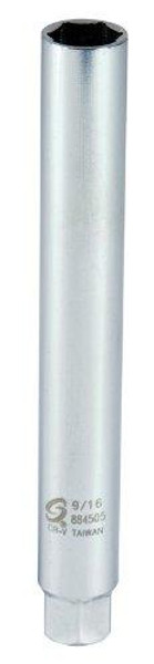 Sunex SUN884505 884505 3/8-Inch Drive 9/16-Inch Extra Deep Spark Plug Socket, CR-MO