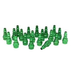 Milton Industries MIL778AC-20 ColorFit Plugs, A-style Green, Box of 20