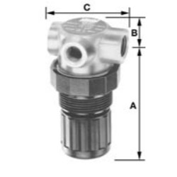 1/4" miniature air regulator Lincoln Industrial LIN602003