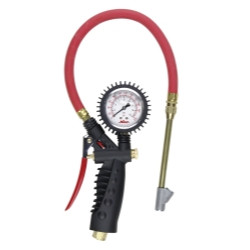 Milton Industries MILS-577A Analog Inflator Gauge with Straight Foot Head Chuck