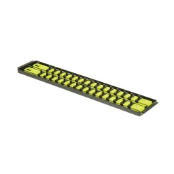 Ernest ERN8461HV HI-VIZ 18" 2 Rail 1/4" Drive Socket Boss