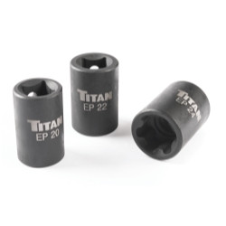 Titan TIT17414 External Torx Plus Socket Set, 3 Piece