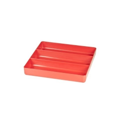 Ernest ERN5020 Ernst Manufacturing Organizer Tray, 3-Compartments, Red