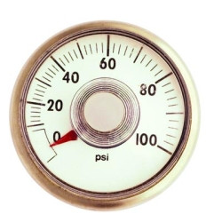 Milton Industries MIL638-7 Milton 1/8" NPT Center Back Mount Pressure Gauge