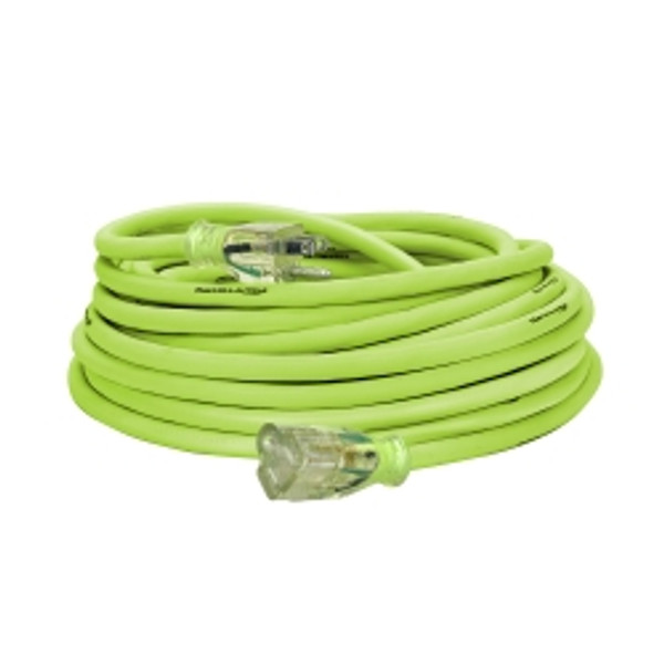 Legacy Manufacturing LEGFZ512830 Flexzilla Pro Extension Cord, 50, 12/3, All-weather, Lighted Plug, ZillaGreen