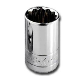 SK Hand Tool SKT40826 40826 12 Point 13/16-Inch Drive Deep Socket, 1/2-Inch, Chrome