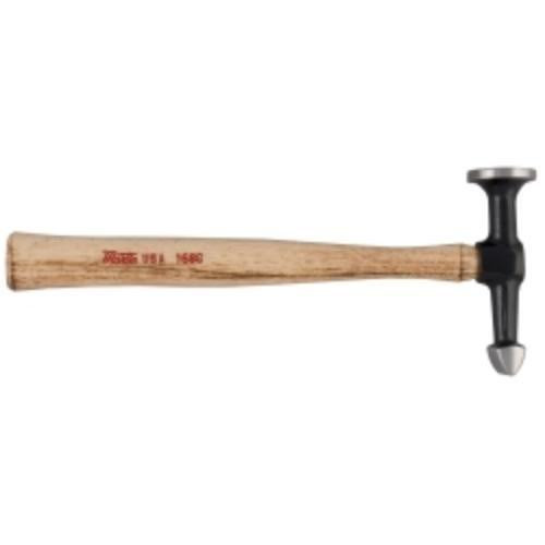 Martin Sprocket & Gear MRT168G Martin 168G Round Face Cross Peen Finishing Body Hammer with Wood Handle, 12" Overall Length