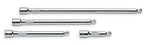SK Hand Tool SKT4524 SK 4524 4 Piece 3-Inch, 6-Inch, 8-Inch and 12-Inch 3/8-Inch Drive Wobble Extension Set