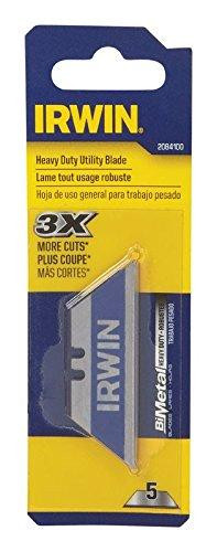 Sanford IRW2084100 Vise Grip 2084100 5 Pack Bi-Metal BLUE BLADE Utility Blades