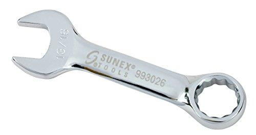 Sunex SUN993026 993026 13/16" Fully Polished Stubby Combination Wrench