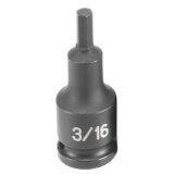 Grey Pneumatic GRE1906F (1906F) 3/8" Drive x 3/16" Hex Driver Socket