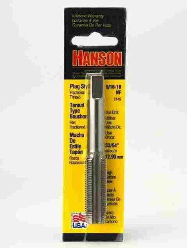 Vise Grip HAN8149 Irwin / Hanson / Vise Grip () High Carbon Steel Machine Screw Fractional Plug Tap 9/16"-18 NF