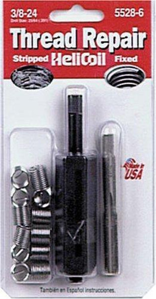 Helicoil HEL5528-6 5528-6 3/8-24 Inch Fine Thread Repair Kit Helicoil HEL5528-6 5528-6 3/8-24 Inch Fine Thread Repair Kit