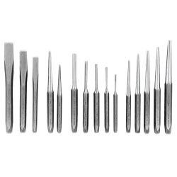 K Tool International KTI72901K 15 Piece Punch & Chisel Set" Kit Bag () Category: Punches