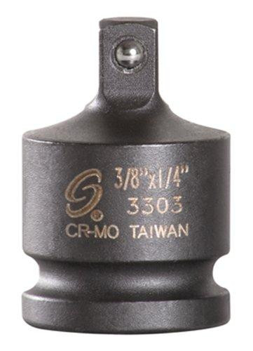 Sunex SUN3303 3303 3/8-Inch Female x 1/4-Inch Male Super Socket Adapter with Friction Ball