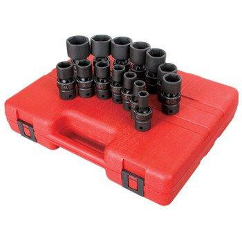 Sunex SUN2644 2644 1/2-Inch Drive Universal SAE Impact Socket Set, 14 Piece