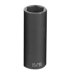 Grey Pneumatic GRE2030D 1/2" Drive Fractional Deep Impact Socket - 15/16" () Category: Sockets