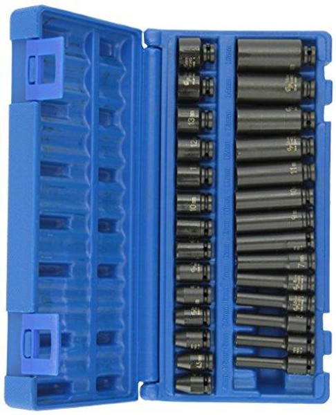 Grey Pneumatic GRE9728M (9728M) 1/4" Drive 28-Piece Deep Length Metric Master Socket Set