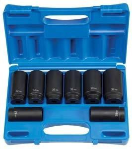 Grey Pneumatic GRE1708SN (1708SN) 1/2" Drive 8-Piece 12-Point Spindle/Axle Nut Socket Set
