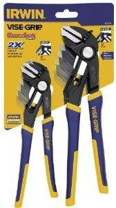 Vise Grip VGP1802532 Vise Grip Tools VISE-GRIP GrooveLock Pliers, Straight Jaw, 8- and 10-inch (1802532)