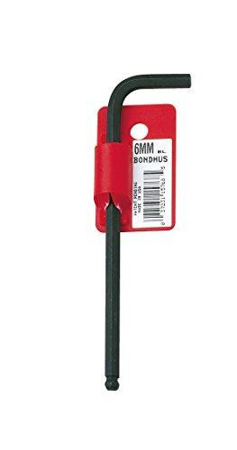 Bondhus BND15786 15786 17mm Ball End Tip Hex Key L-Wrench with ProGuard Finish, Tagged and Barcoded, Long Arm