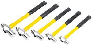 WILMAR WLMM7134 Performance Tool Fiberglass Ball Pein Hammer Set, With Fiberglass Handle (5pc)