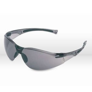 Uvex UVXA801 Sperian A800 Series Safety Glasses With Gray Frame And Gray Polycarbonate TSR(R) Anti-Scratch Hard Coat Lens