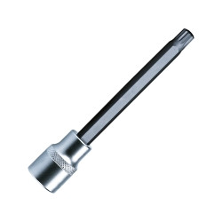Xzn8 12 Pt. Triple Sq, 4"L Bit And Holder, Black Bit With 3/8" Sq. Dr Satin Chrome Knurled Holder VIM Tools VIMXZN408
