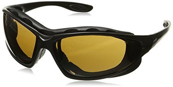 Uvex UVXS0601X Seismic Safety Eyewear, Black Frame, Espresso tra Anti-Fog Lens/Headband