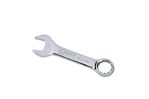 Sunex SUN993018M 18 mm Fully Polished Stubby Combination Wrench