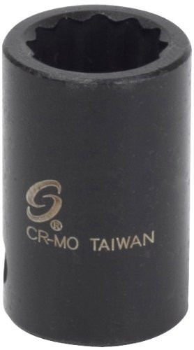 Sunex SUN308MZ 3/8-Inch Drive 8-Mm 12-Point Standard Impact Socket