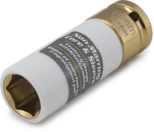Titan TIT21092 Tools 19mm 1/2" Drive Non-Marring Deep Lug Nut Socket