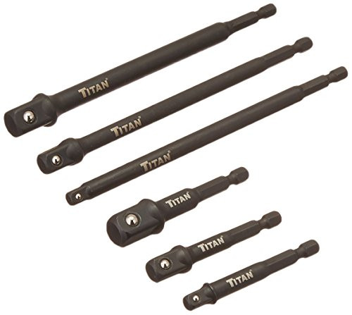 Titan TIT12087 Socket Adapter Set, 6 Piece