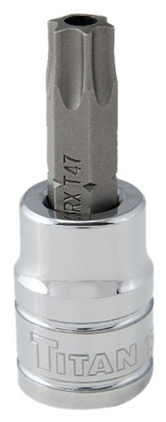 Titan TIT68847 15447 T47 Tamper Resistant Torx 3/8" Drive Star Bit Socket