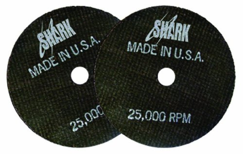 Shark Industries Ltd SRK12712 Shark 4-Inch by 1/16-Inch by 3/8-Inch Double Reinforced Cut-off Wheels 54 Grit, 10-Pack