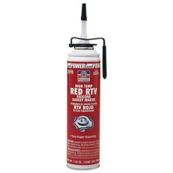 ITW PERMATEX INC PTX85915 PowerBead High Temp Red RTV Silicone Gasket Maker, 7.25 Ounce PowerBead Can, Case of 6 Cans