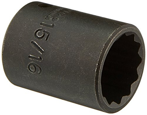 Proto PRO7430 Impact Socket, 1/2" Drive, 15/16", 12 Point, Shallow Proto INDUSTRIAL