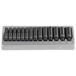 Grey Pneumatic GRE9714MD (9714MD) 1/4" Surface Drive 14-Piece Deep Metric Socket Set