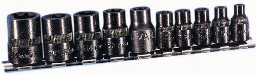 K Tool International KTI22870 KTI-22870 External Torq Socket Set - 10 Piece