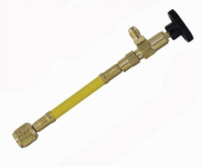 Mastercool MSC90279 Valve 90 Deg Manual Yellow 1/4Fl