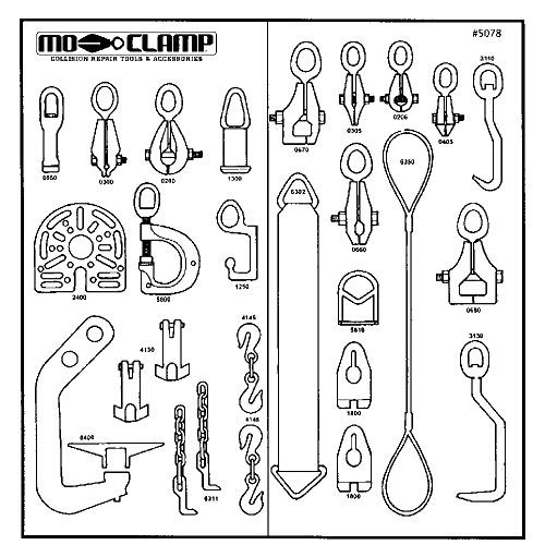 Mo-Clamp MOC5079 Tool Board #10 w Hooks, No Tools