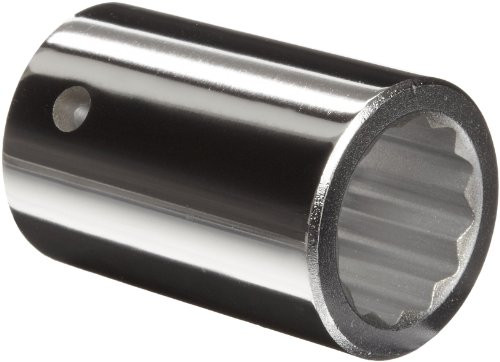 Martin Sprocket & Gear MRTH1226 Martin Forged Alloy Steel 13/16" Type II Opening 3/4" Square Drive Socket, 12 Points Standard, 2" Overall Length, Chrome Finish