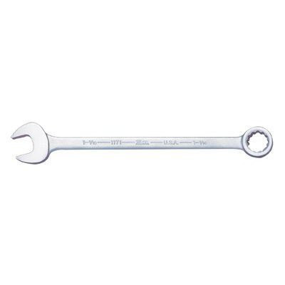 Martin Sprocket & Gear MRT1122MM Martin Forged Alloy Steel 22mm Opening Offset 15 Degree Angle Long Pattern Combination Wrench, 12 Points, 304.8mm Overall Length, Chrome Finish