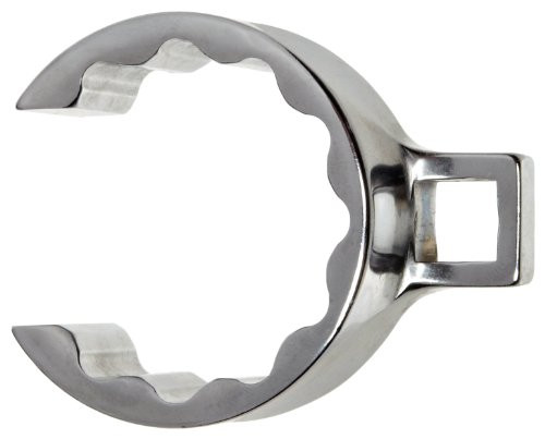 Martin Sprocket & Gear MRTSC50 Martin Forged Alloy Steel 1-9/16" Opening Flare Nut 1/2" Drive Crowfoot Wrench, 12 Points, 1-27/64" Length, Chrome Finish